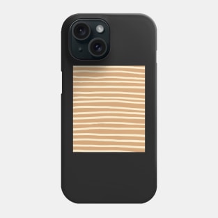 Brown Teraccotta Abstract Mudcloth Lines Pattern Phone Case