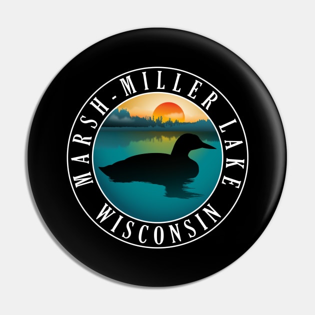 Marsh-Miller Lake Wisconsin Loon Pin by BirdsEyeWorks