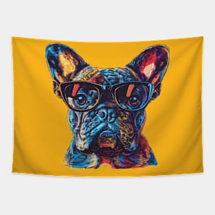 Frenchie Fashionista: Specs Appeal on Four Legs! Tapestry