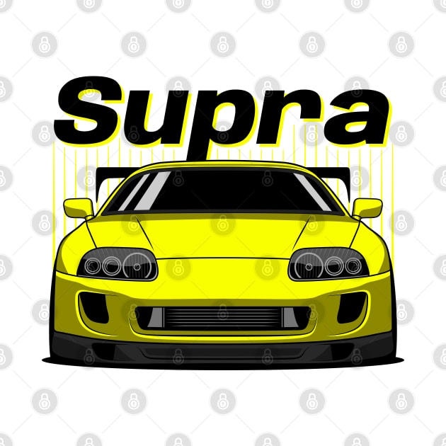 JDM Yellow Supra by GoldenTuners