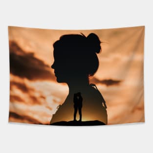 Sunset Love Tapestry