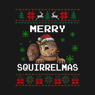 Squirrel Lover Christmas Gifts Xmas Christmas Sweater T-Shirt