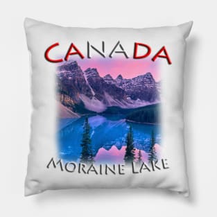 Canada - Moraine Lake at sunset Pillow