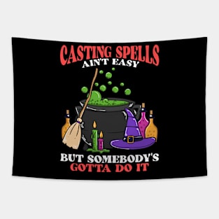 Spellcaster Witch Halloween Lover Tapestry