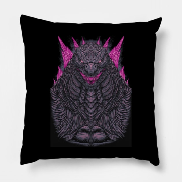 Godzilla Pillow by xronal