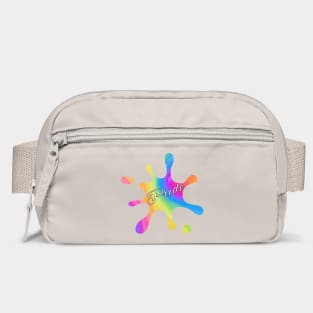 Pride Rainbow Paint Splatter Bag