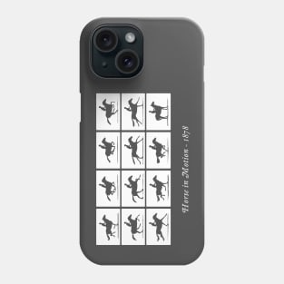 Horse in Motion (white) Phone Case