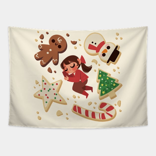 Christmas Cookies Tapestry by Lobomaravilha