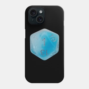 Blue Dice Nat 1 Phone Case