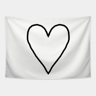 Heart Outline Tapestry