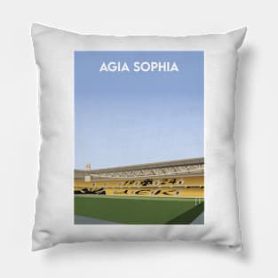 AEK Athens Stadium Illustration Pillow