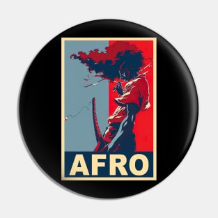 Afro Anime Vintage Pin