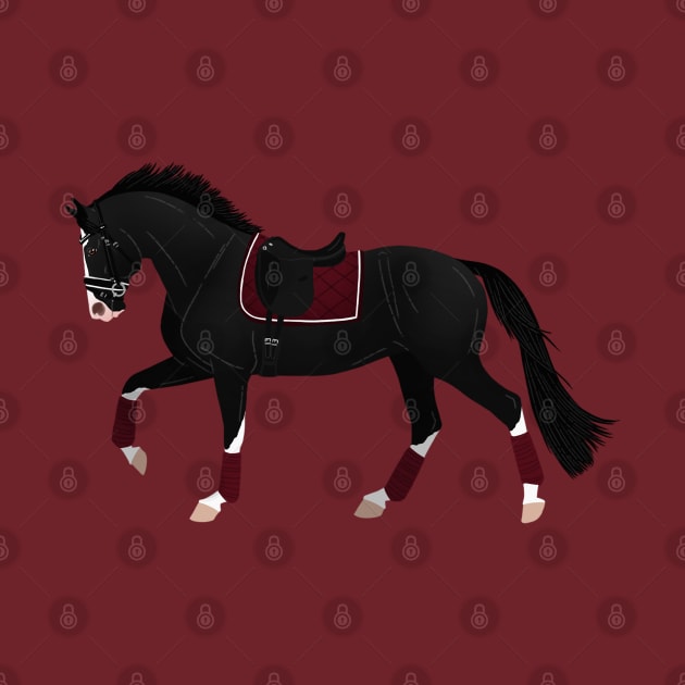 Black Dressage Horse - Equine Rampaige by Equine Rampaige