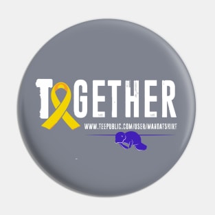 Together - Pediatric Cancer Awareness Pin