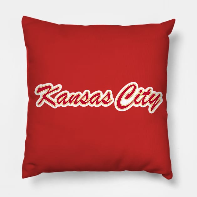 Football Fan of Kansas City Pillow by gkillerb