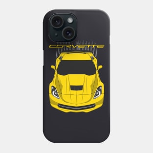 Corvette C7 - Yellow Phone Case