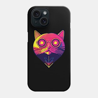 Fun Space Cat Love Phone Case