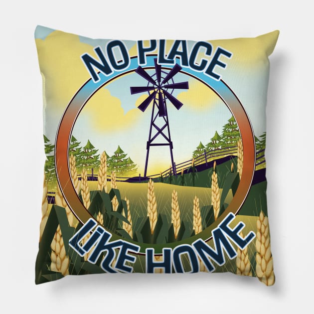 No Place Like home Inspirational quote Pillow by nickemporium1