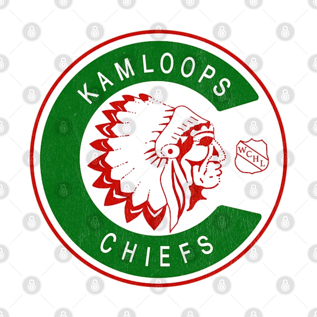 Retro Canadian Kamloops Chiefs Hockey 1973 by LocalZonly