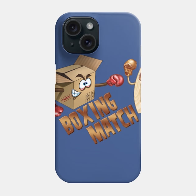 Boxing Match Phone Case by Pigeon585