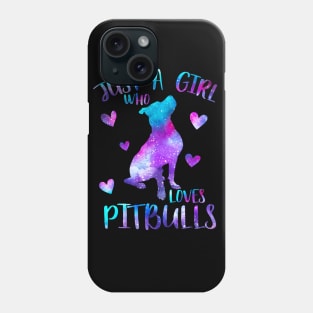 Just a girl who loves pitbulls Phone Case