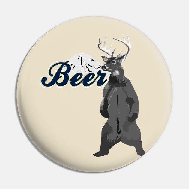 Beer Pin by TinaGraphics