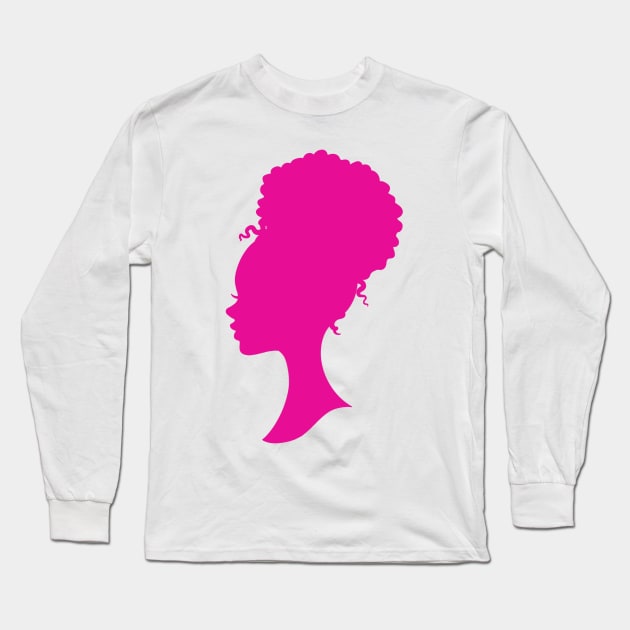 Barbie, Tops, Barbie X Tshirt Womans Pink Long Sleeve With Barbie Head  Icon Silhouette