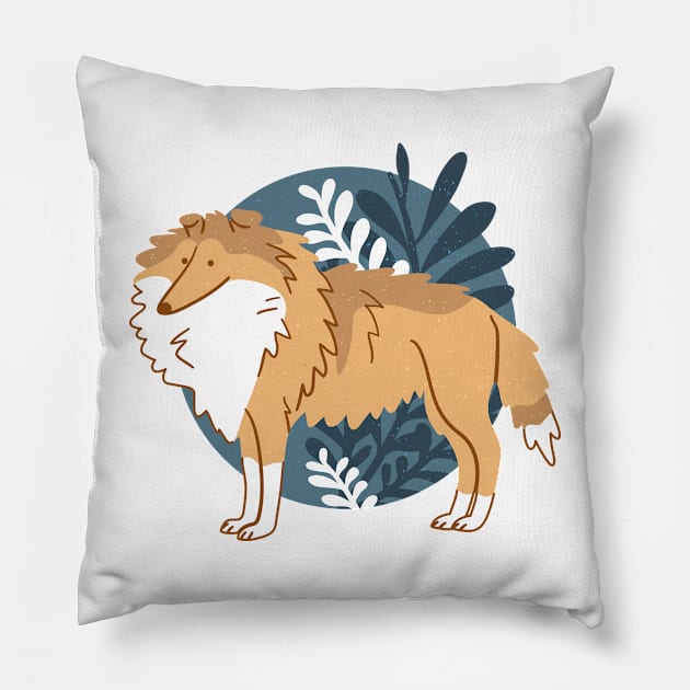 Rough Collie Pillow by Wlaurence