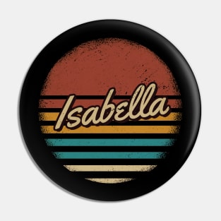 Isabella Vintage Text Pin