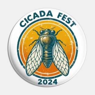 Entomology Cicada Lover Cicada Fest 2024 Pin