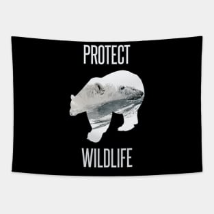 Protect wildlife - polar bear Tapestry