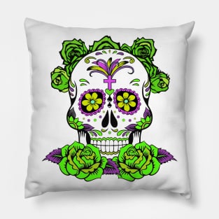 Dia De Los Muertos, Sugar Skull Design Pillow