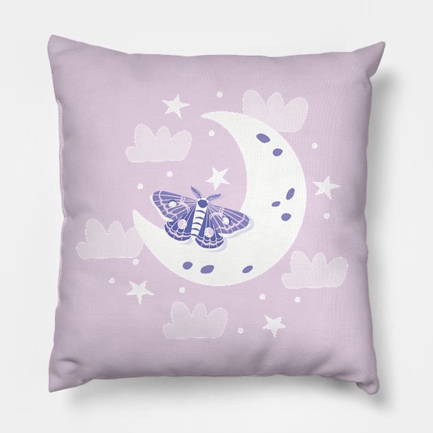 Mystical Moth Pillow by allisonromerodesign