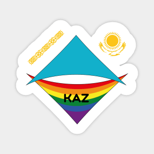 Kazakhstan  pride flag Magnet