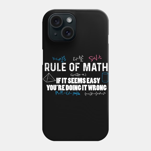 Rule of math - Math - Phone Case