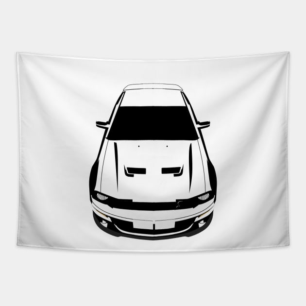 Mustang Shelby GT500 2007-2009 - White lines Tapestry by V8social