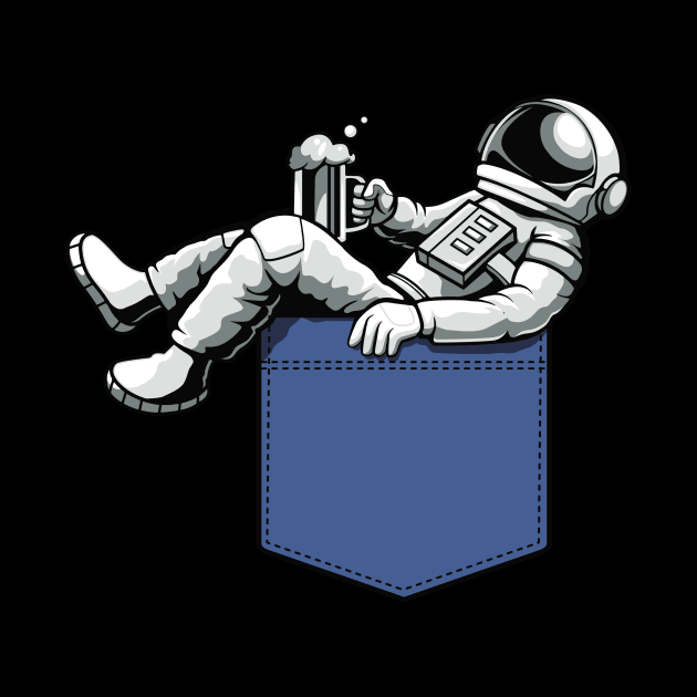 Pocket Astronaut funny Space Universe Gifts by Foxxy Merch