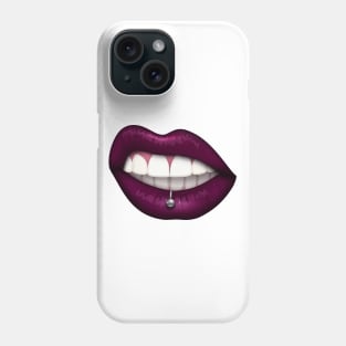 Mouth Girl, Feminist , Lips, Lipstick , Mouth , Mouth Piercing, mouth mask Phone Case