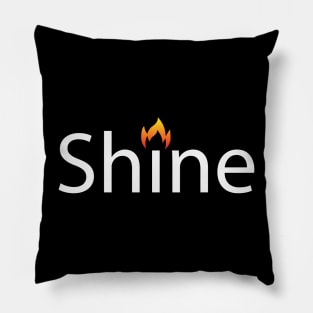 Shine artistic text design Pillow