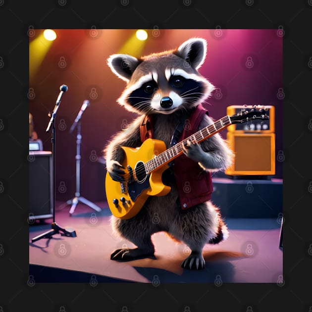 musician raccoon by TrvlAstral