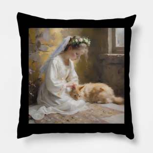 Easter Scene Study Pillow