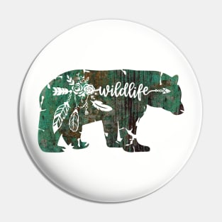 BoHo Wildlife Bear Pin