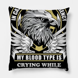 BLOOD TYPE SHIRT GREAT GIFT FOR ANYONE WITH BLOOD Pillow