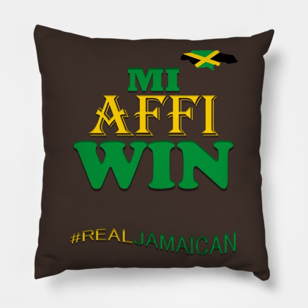 Jamaica Slogan, Jamaican Pillow by alzo