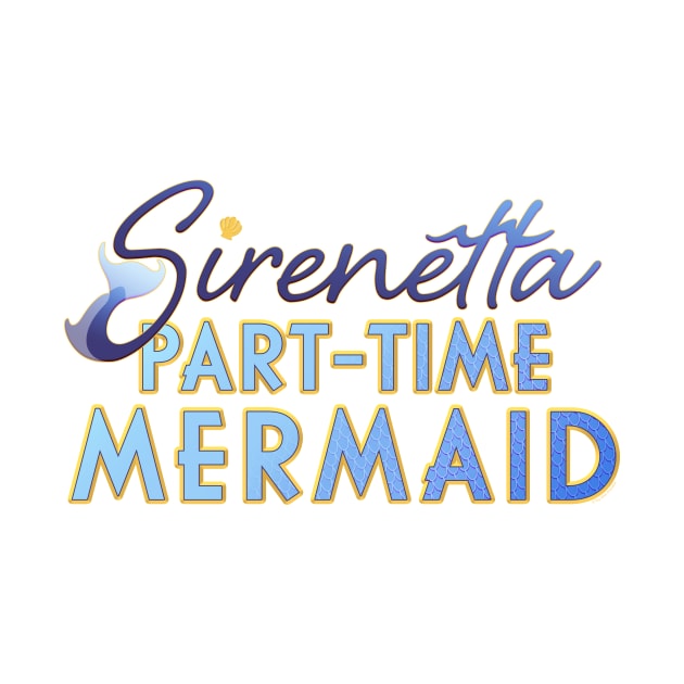 Sirenetta: Part-Time Mermaid Logo by Tiny Siren Animation