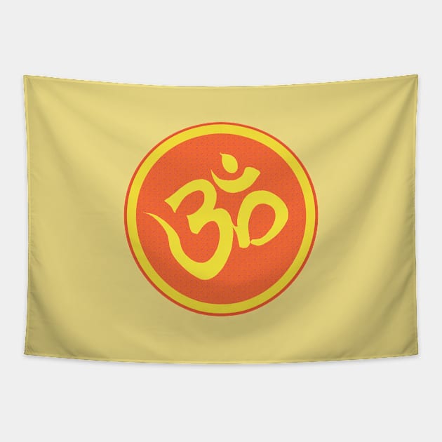 Om Spirituality Awareness Meditation Yoga Tapestry by PlanetMonkey