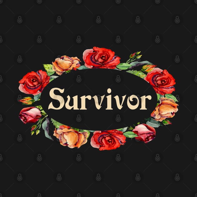 Cancer Survivor Flower Floral by familycuteycom