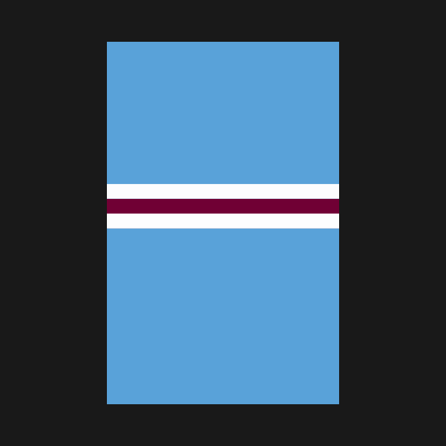 Manchester City Blue White Maroon Colours Bar Design by Culture-Factory