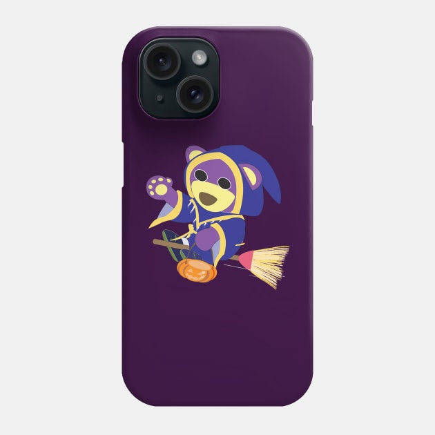 Mr.purple bear is Wizard,Halloween bear,ghost bear,Sorcerer bear Phone Case by Figaro-17