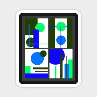 Geometric Urban 3 Magnet